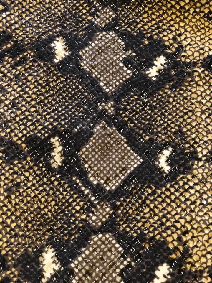 Falda vintage de piel de serpiente sintética Yves Saint Laurent Encore Foto 3 de 4