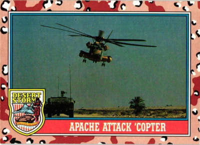 Apache Attack Copter Desert Storm 2nd Series Topps/128