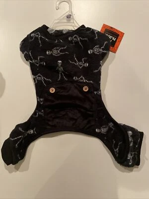 halloween dog pajamas warm and plush skeletons size Large - Image 1 of 4