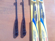 HUMVEE UPDATED  WINDSHIELD WIPER ARM KIT WITH J HOOK WIPER BLADES