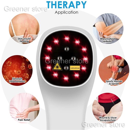 Cold Laser Therapy Red Light Near Infrared Device for Body Pain Relief + Goggles - Picture 2 of 12