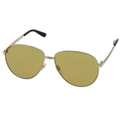 Gucci Aviator Frame Teardrop Sunglasses GG0138S 002 61□14 145 Gold Red  Black
