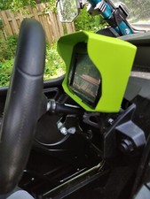 Kawasaki KRX 1000 eS TFT Dashboard Speedometer Sun Visor Guard LIME GREEN