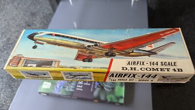Vintage AIRFIX 1:144 D.H. COMET 4B BEA Serie B SK500 1963 komplett