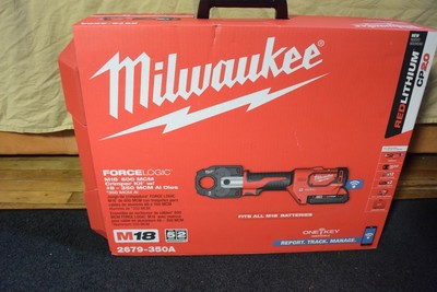 Milwaukee 18V Li-Ion Crimper 2679-350A with 12 Piece U-Die Set NEVER USED | eBay