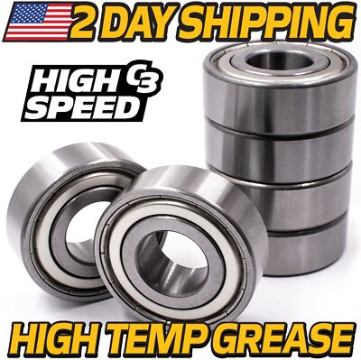 (6 Pk) Spindle Bearing fits Spartan 437-0006-00 w/ C3 & High Temp Grease Upgrade