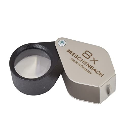 Eschenbach 1176-8 Inspection Loupe Folding Metal Magnifier 8x