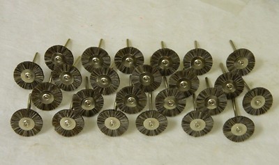 Congress Tools Soft Wheel Brush #12 1/8'' Shank x 1'' Diameter QTY 24 BR12S