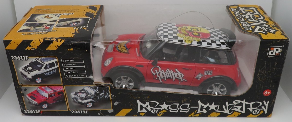 Voiture Radiocommandée Austin Mini Cooper 1/16 – 27MHz – Rare – SUNNYSIDE – En Boîte