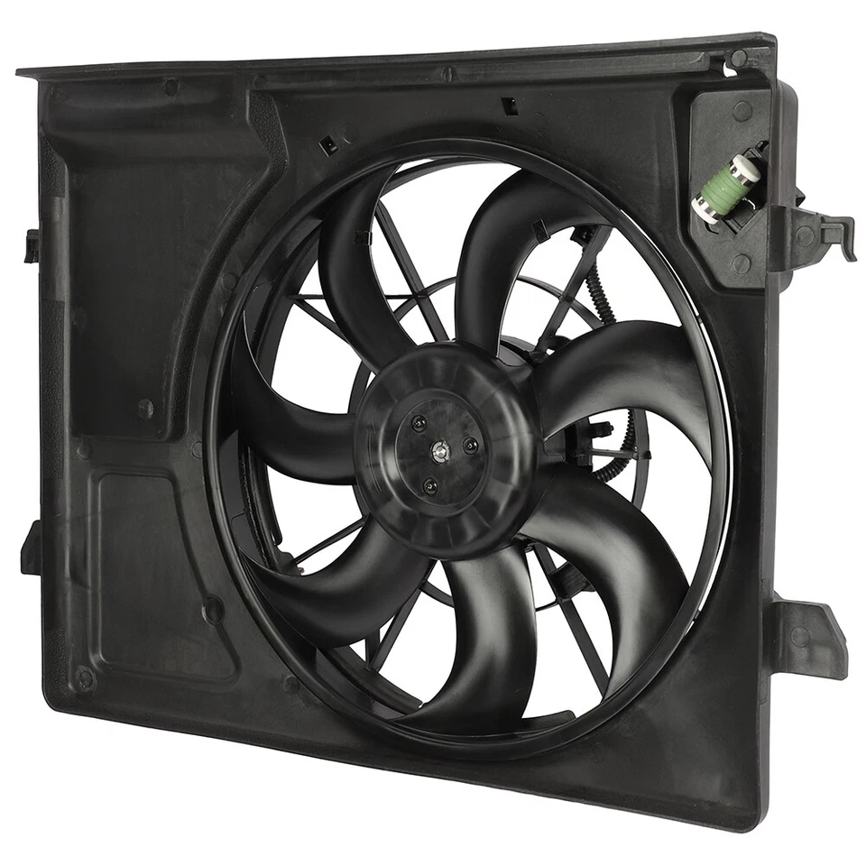 Conjunto de ventilador de refrigeración del radiador para Kia Forte Koup 2010 2011-2013 674-50552 12V Foto 3 de 4