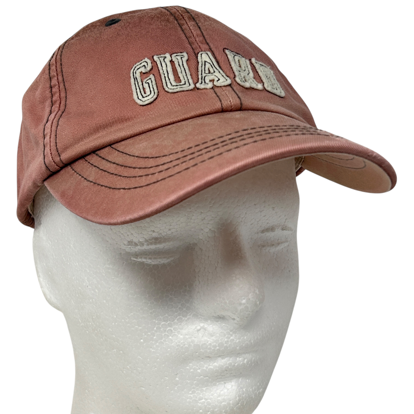 J Crew Distressed Pink Leather Strapback Baseball Cap 1171 US