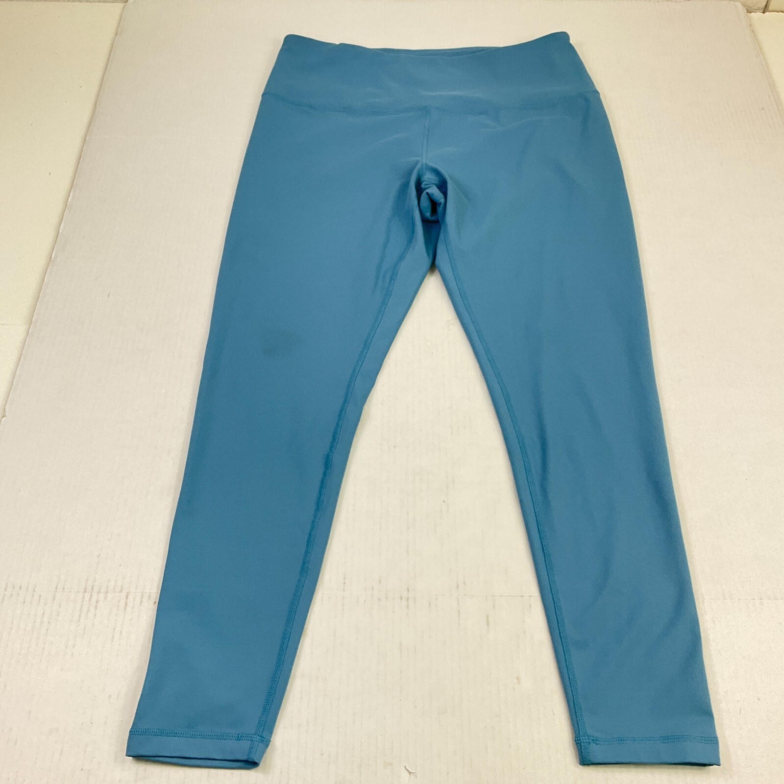 Zella Cropped Capri Leggings Solid Blue Stretchy Mid Rise Gym