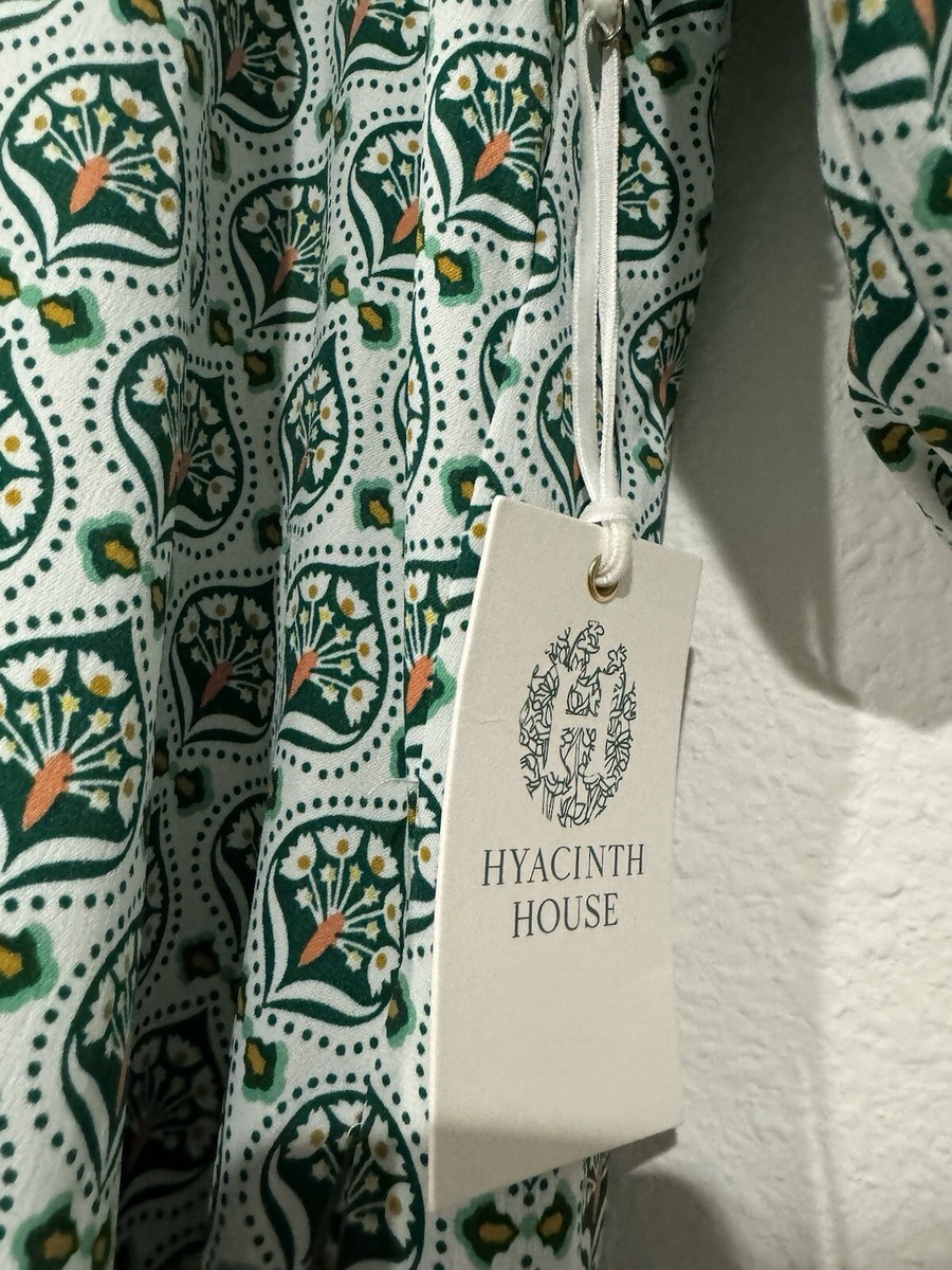Hyacinth House Tuckernuck Green Leaves Laurel Maxi Dress - Size XS | eBay