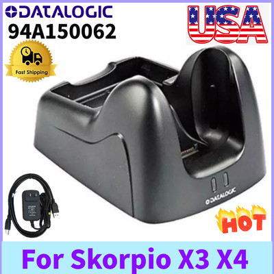 USA Datalogic Skorpio X3 X4  Single Cradle Base w Power Supply 94A150062