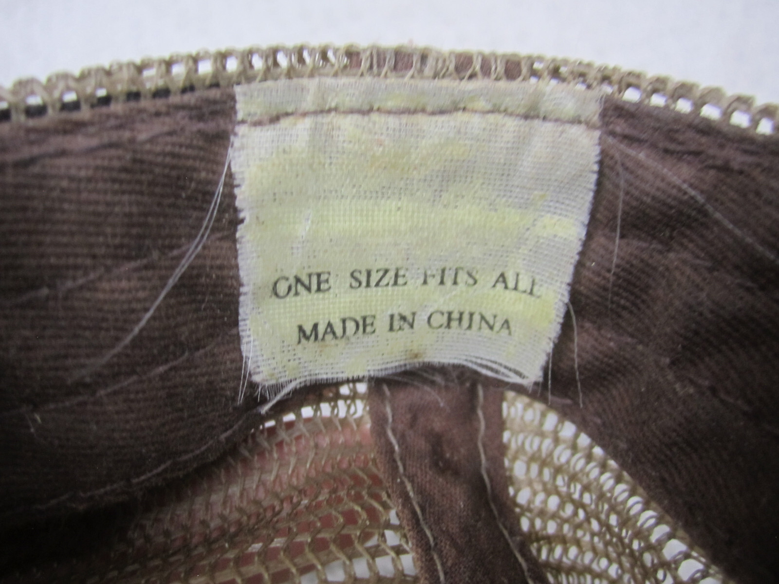 Ariat Hat Cap Mens Brown Coated Trucker Mesh Back Fit