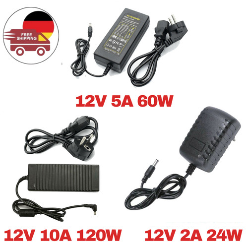 Netzteil Adapter AC-DC 12V 2A 5A 10A Trafo Netzadapter für LED Streifen - Bild 1 von 21