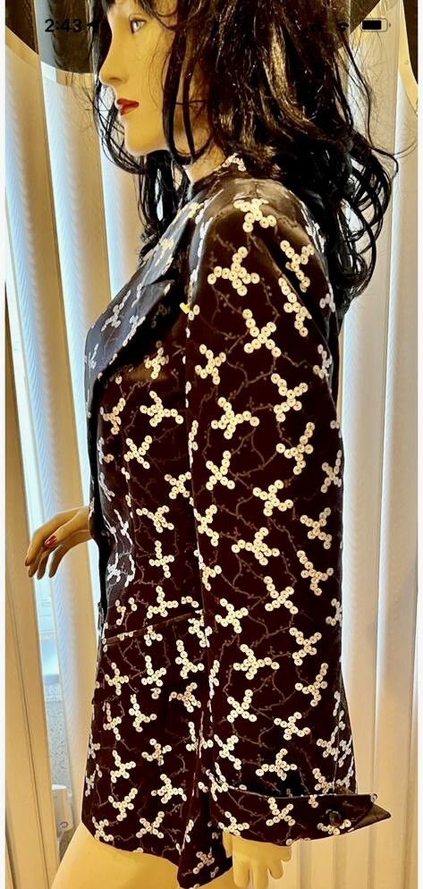 AUTHENTIC STUNNING ESCADA LONG JACKET BLAZER W/SI… - image 6