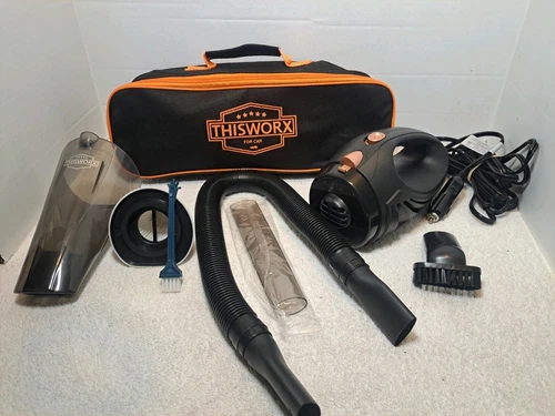 ThisWorx 12V  Corded Car Truck Suv Vacuum Cleaner Kit Tested Working Subtle Wear