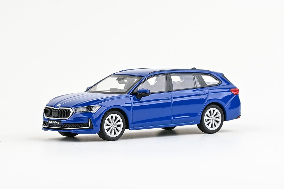 Abrex Skoda Superb IV Combi 1:43 Blue Energy 143AB-047MQ | eBay