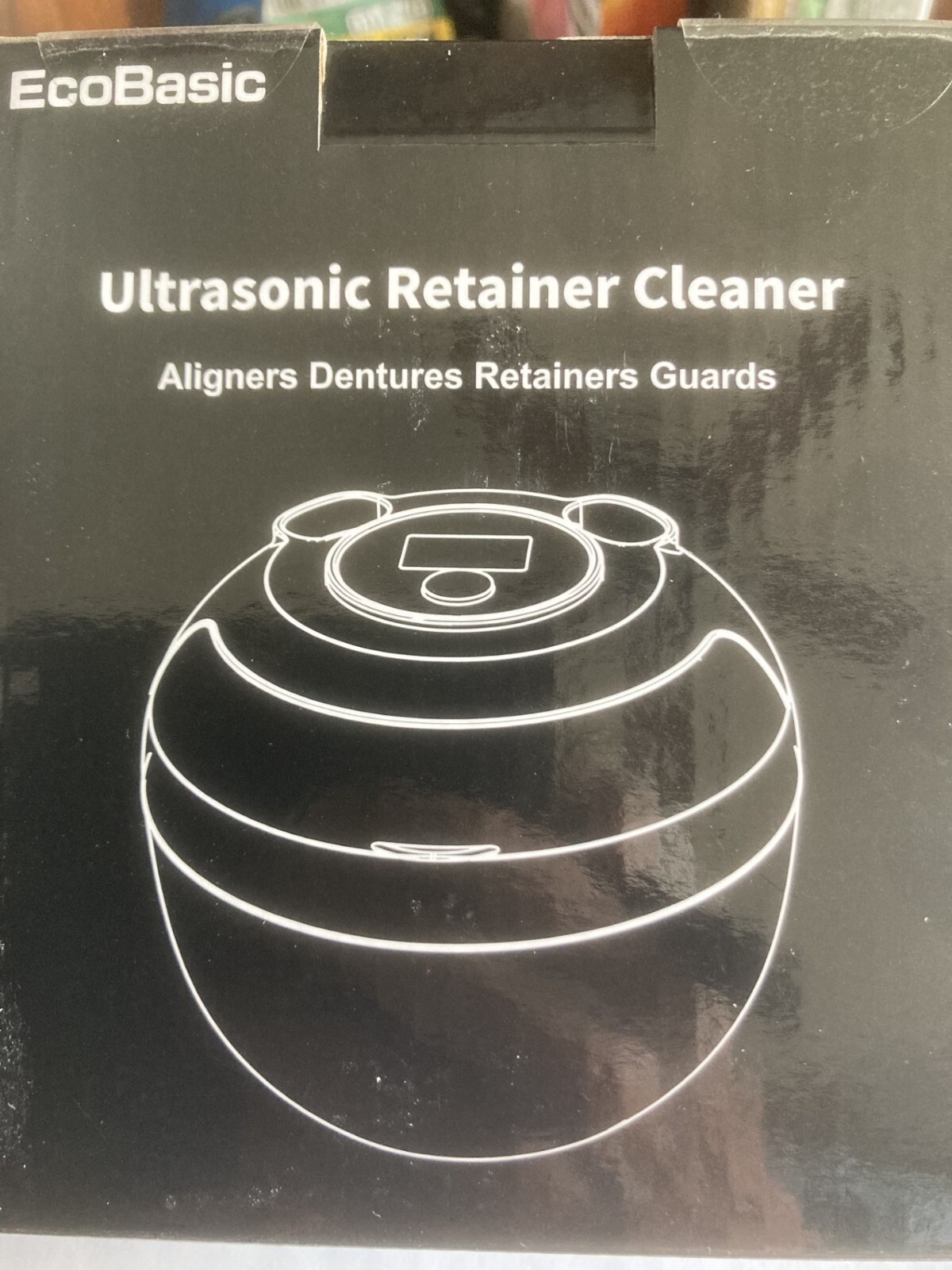 EcoBasic Ultrasonic Retainer Dentures and Jewelry Cleaner New in box B0CZRD28S5