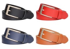 Gürtel Ledergürtel 100% echt Leder Herren Damen 3cm breit Rindsleder kürzbar Neu