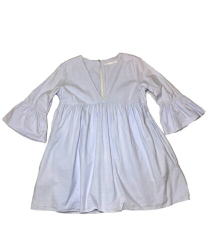 Zara Babydoll Strampler Trafaluc Lavendel Rüschenärmel V-Ausschnitt M Pastell Kokett - Bild 3 von 8
