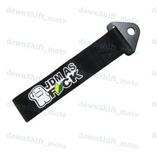 1x New Cool Jdm As Fck Racing Drift Rally Car Tow Towing Strap Belt Hook Black 1x New Cool Jdm As Fck Racing Drift Rally Car Tow Towing Strap Belt Hook Black