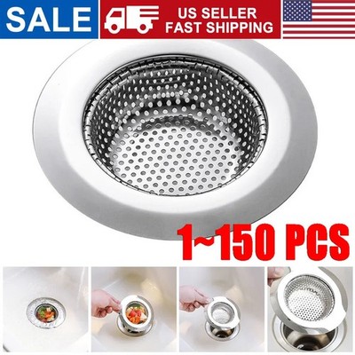 4.5'' Kitchen Sink Strainer Stopper Stainless Steel Drain Basket Waste Plug