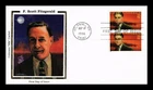 DR JIM STAMPS US COVER F SCOTT FITZGERALD LITERARY ARTS FDC COLORANO SILK CACHET