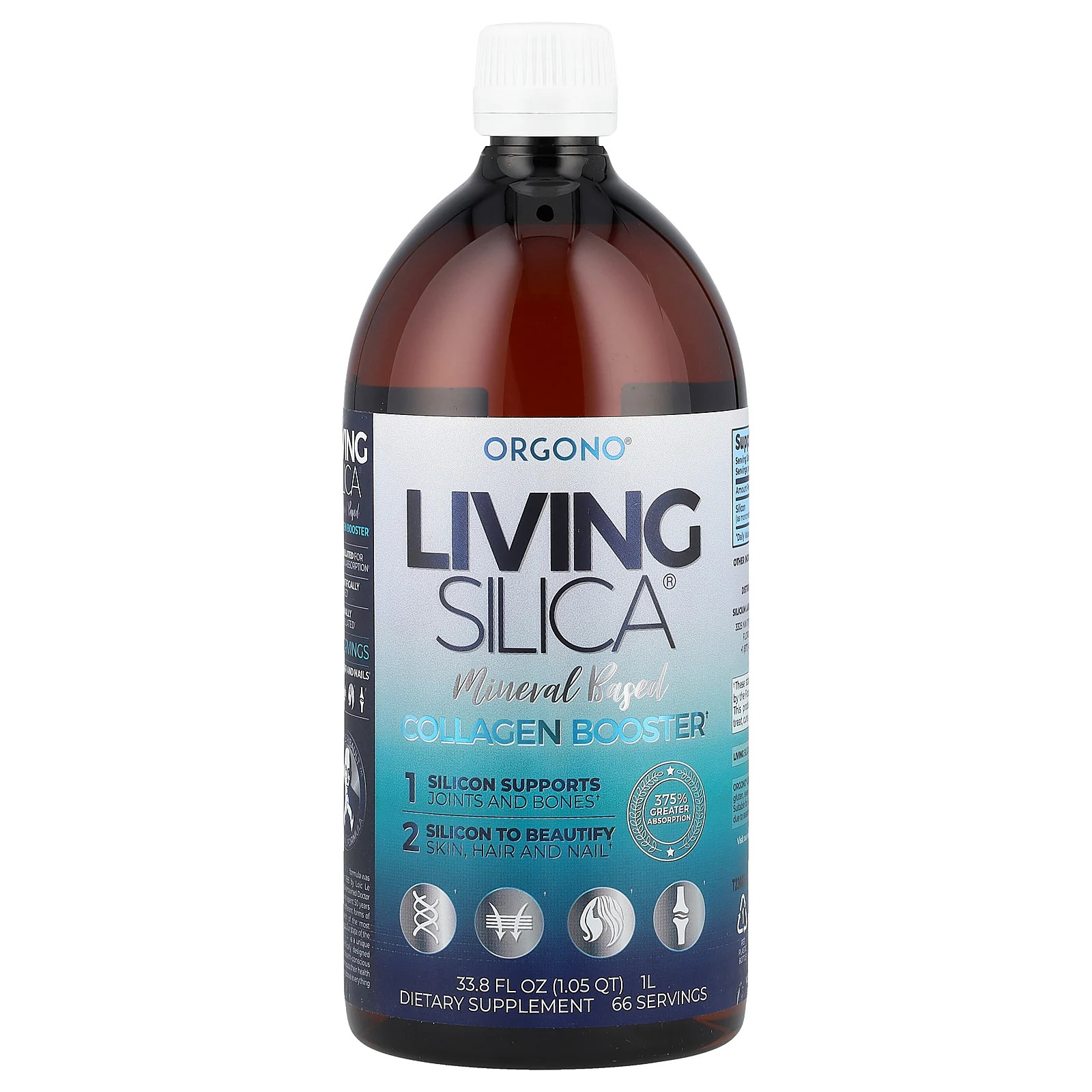 Orgono® Living Silica®, Collagen Booster, 22.5 mg, 33.8 fl oz (1 L)