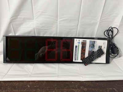 Gym Timer led Clock Digital Interval Workouts Fitness Wall with Remo...