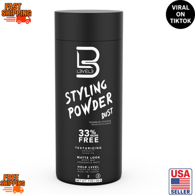 L3 Level 3 Hair Styling Powder 30g Natural Look Men s Hair Powder