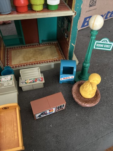 Fisher Price Little People Sesame Street Brownstone House 1970's Playset Vintage - Picture 7 of 14