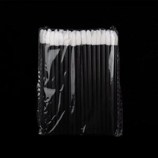 50 Pcs Disposable Lip Brush Makeup Tools Hollow Lip Wands Nylon Lip Gloss Stick 