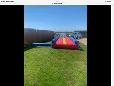 Gymnastics bounce Training Track Air Fed with fan lovely used 14ft x 6ft