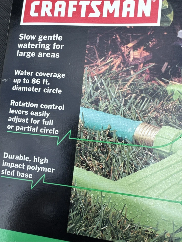 Sears Craftsman EE. UU. Nos Césped Jardín Impulso Aspersor 79217 Parte Completa Círculo Foto 2 de 4
