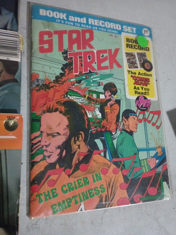 Vtg Star Trek Book and Record Set The Crier in Emptiness Power Records PR-26