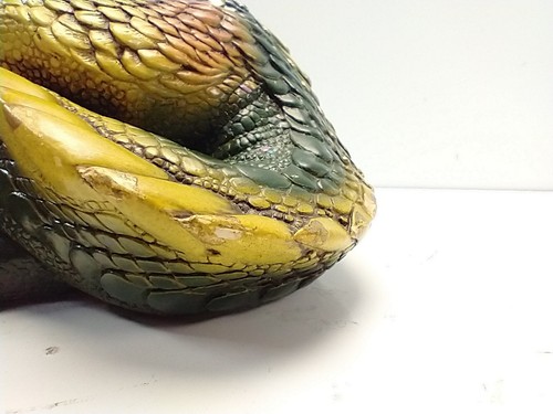 Windstone Editions Chalkware Mother Dragon Green Statue Melody Pena 1985 - Picture 11 of 12