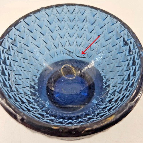 Vintage Kerzenhalter anthrazit blau Wikinger Glas Eule Fee Lampe selten - Bild 7 von 9
