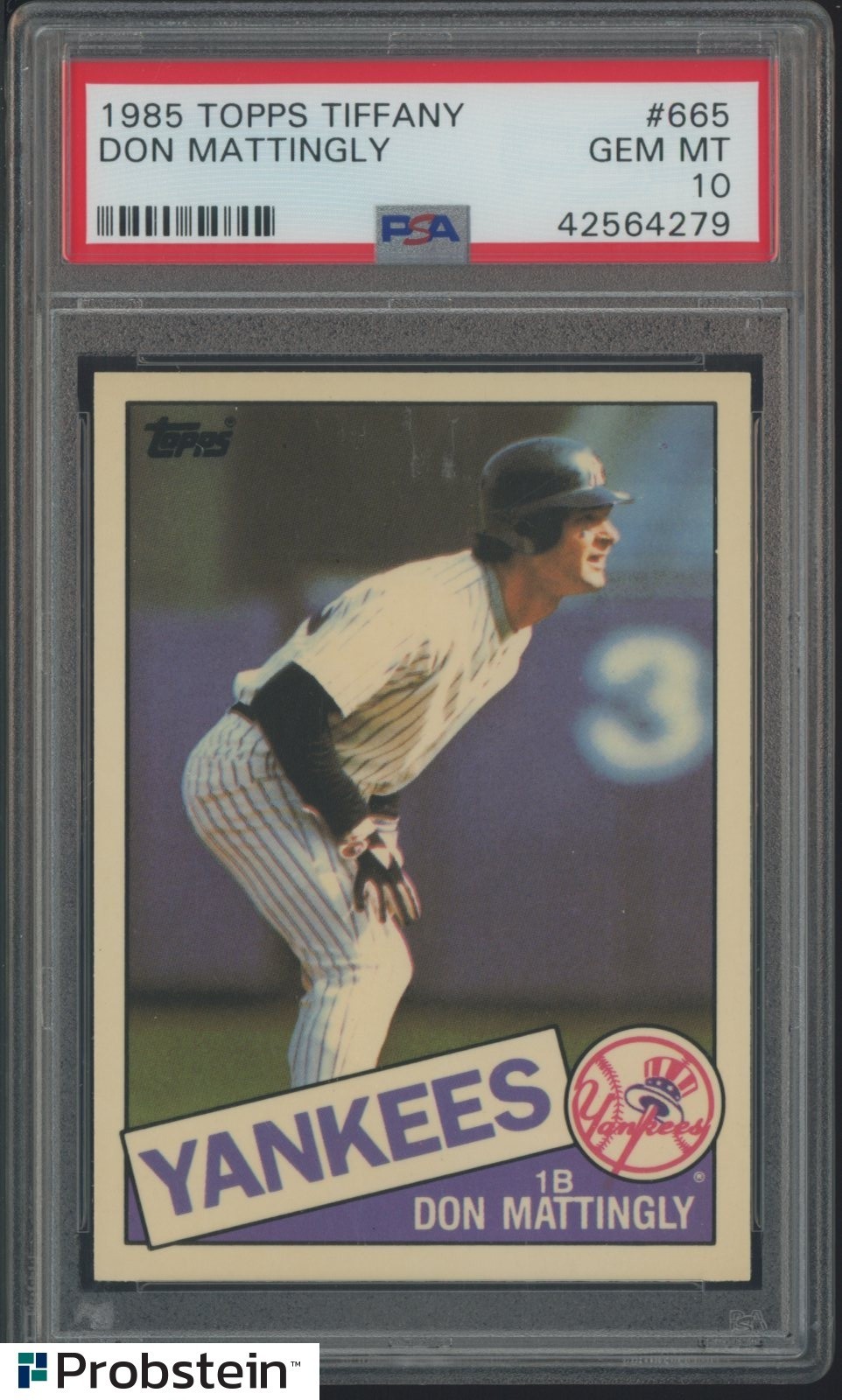 1985 Topps Tiffany #665 Don Mattingly New York Yankees PSA 10 GEM MINT