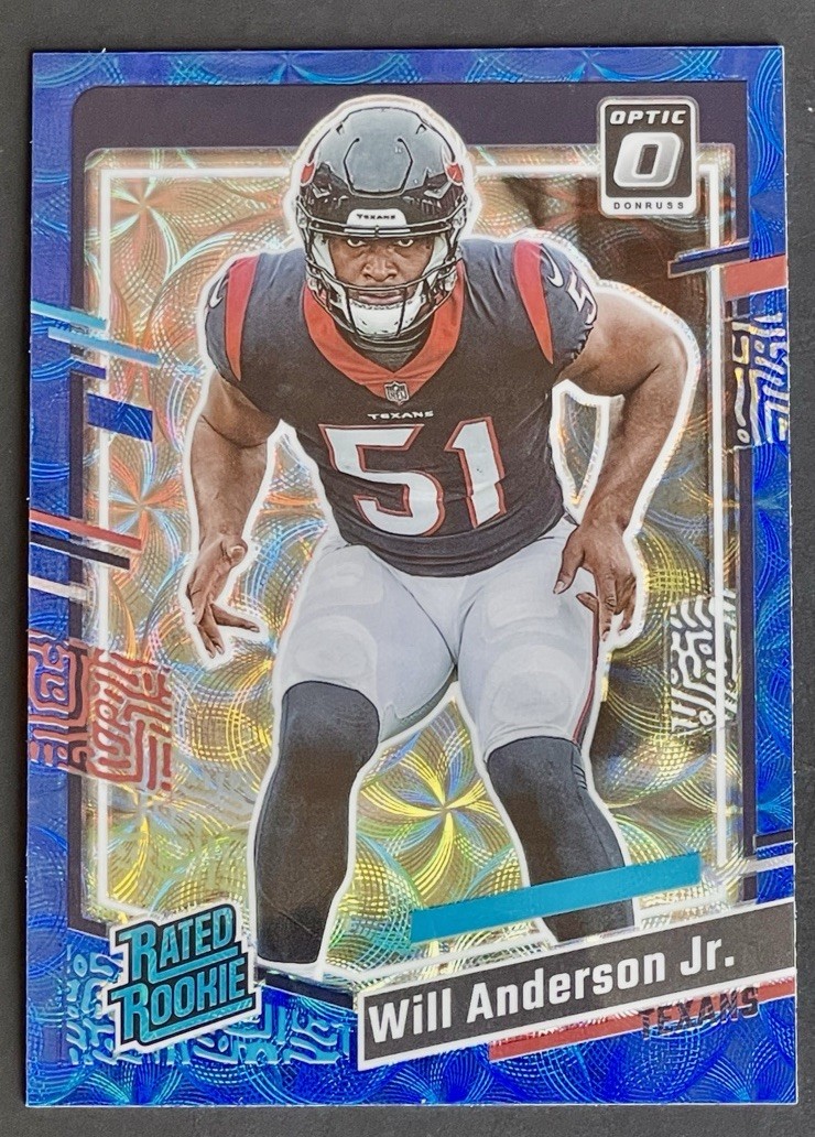 2023 Donruss Will Anderson Jr. Rated Rookie Blue Scope Optic Preview RC #342