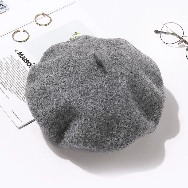 Beret Gray 100% Wool Hats for Women for sale | eBay display picture 1