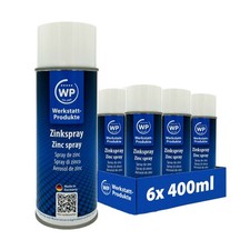 6x Zinkspray Rostschutz Korrosionsschutz Hitzebest&auml;ndig bis 500&deg;C 400ml WP