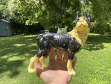 8" Antique Style Cast Iron Boston Terrier Dog Door Stop