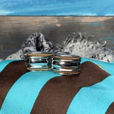 Elegant DOLAN BULLOCK Sterling Silver and 14K...