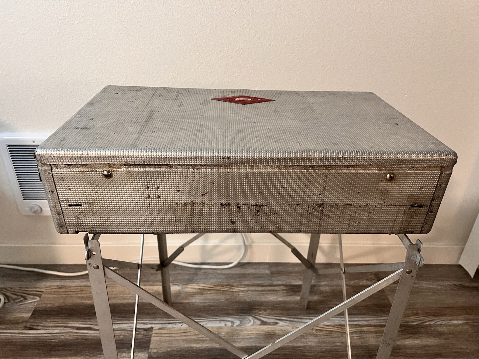 Vintage COLEMAN 442 Red Diamond 2 Burner, Aluminum Camp Stove Camping Grill