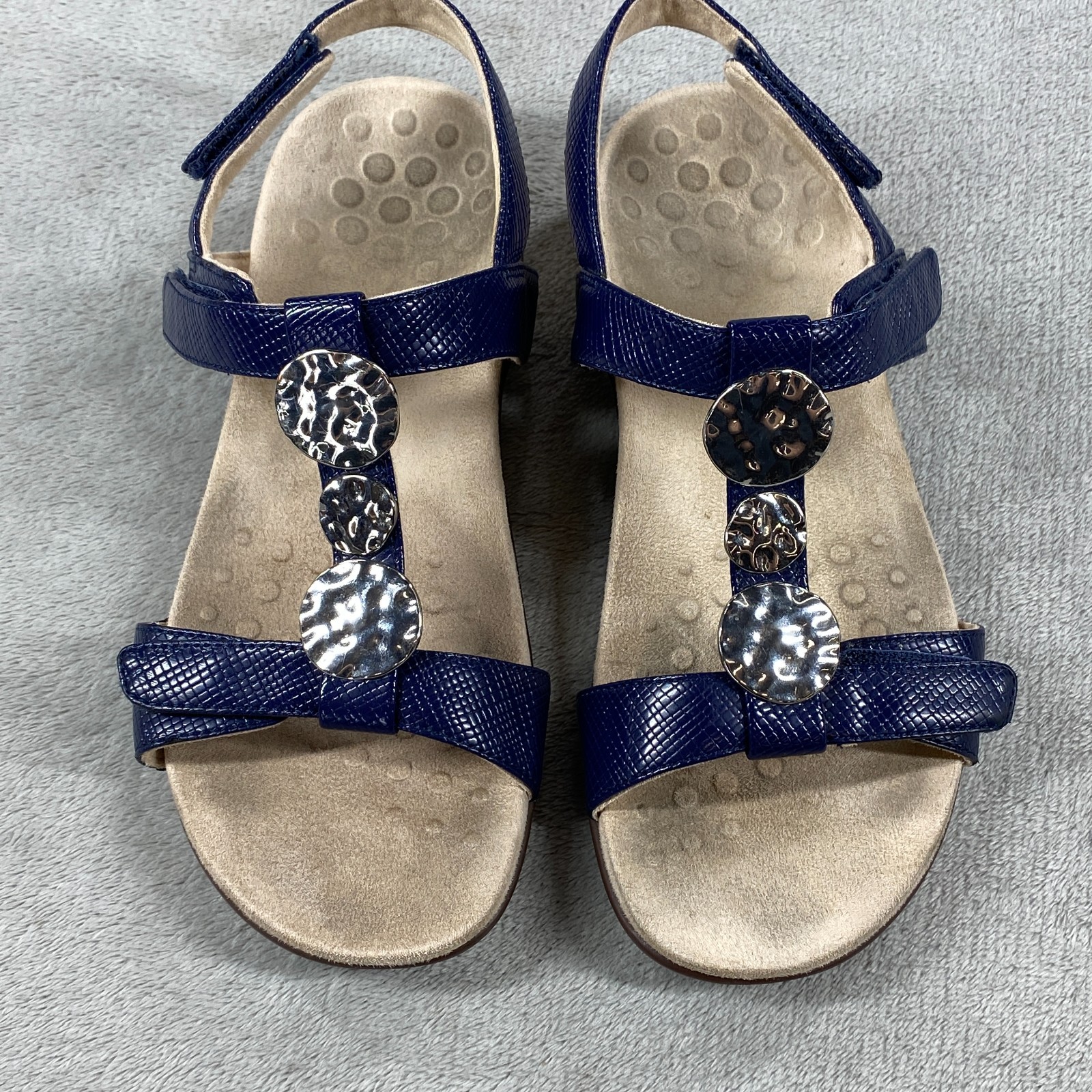 Vionic Farra Lizard Slingback Sandals Womens Blue… - image 5
