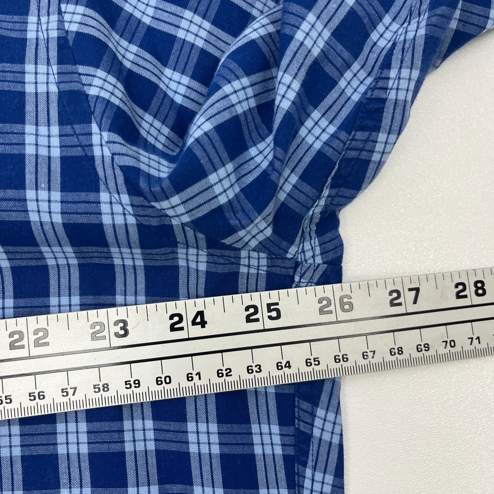 Brooks Brothers 346 Mens L Shirt Blue Plaid Long Sleeve Button Down Embroidered thumbnail 8