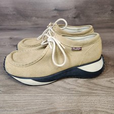 Mudd Womens Shoes Size 6.5 Scroop Y2K Chunky Tan Suede