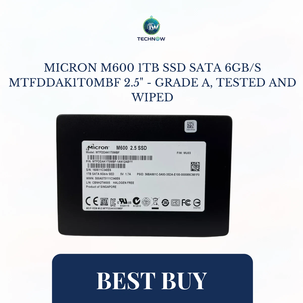 Micron SATA III 1 TB Solid State Drives for sale | eBay